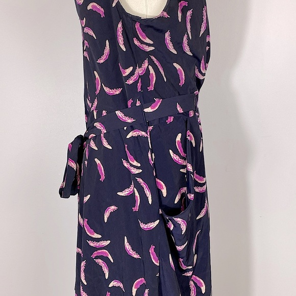 Yoana Baraschi feather dress with front pockets size 6 - Picture 6 of 16